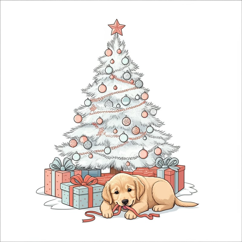 Christmas Tree Coloring Page