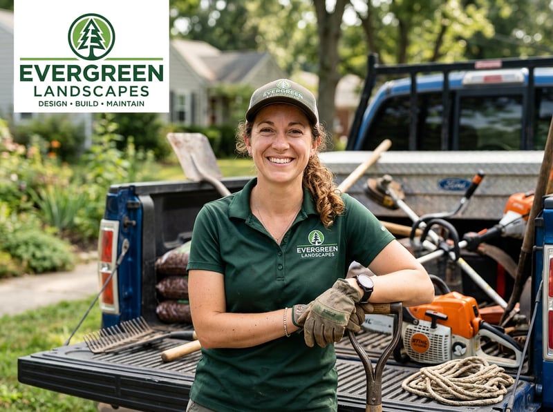 Landscaper Owner Posing by Work Truck
