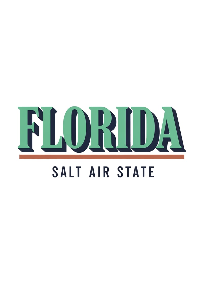 Vintage Florida Typography Design