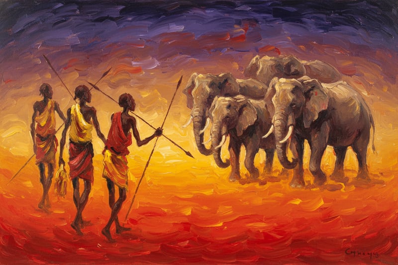 Ancient African Spear Hunters