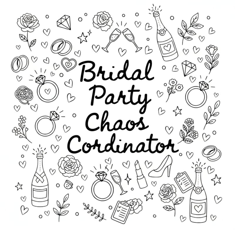 Bridal Party Chaos Coordinator Design