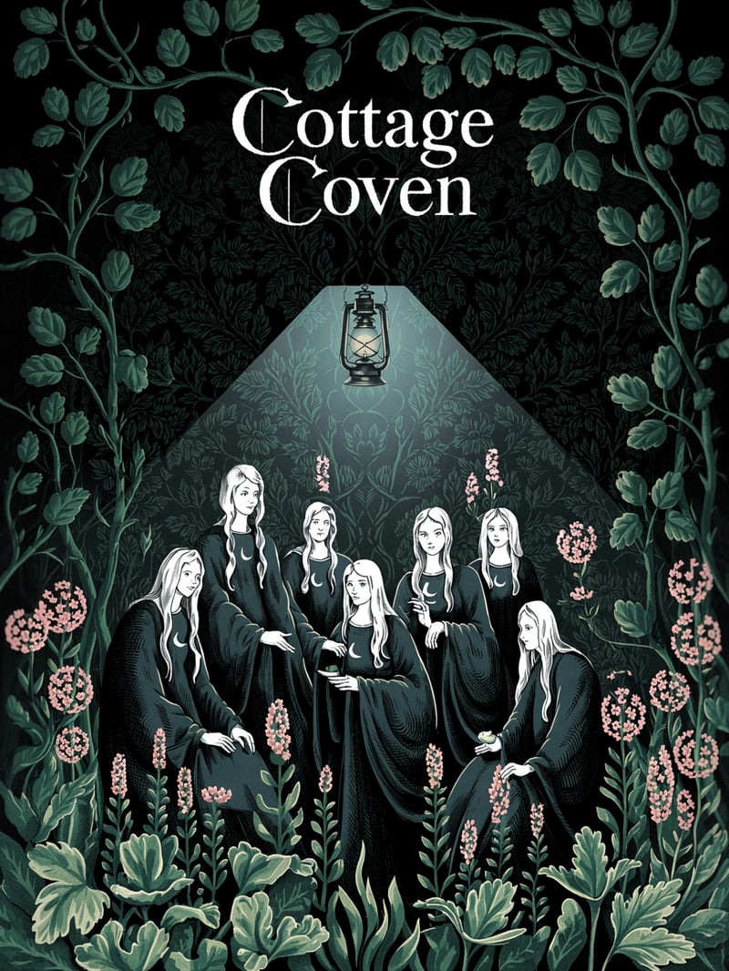 Dark Floral Cottage Coven Design