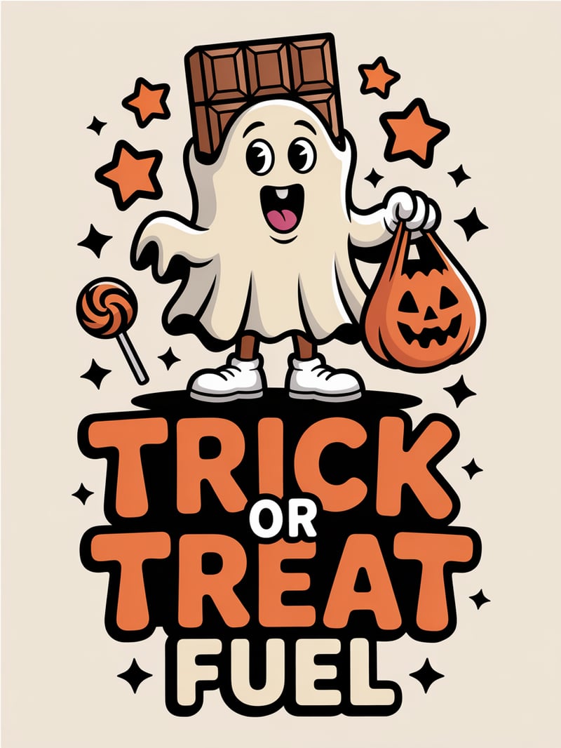 Playful Candy Bar in Ghost Costume