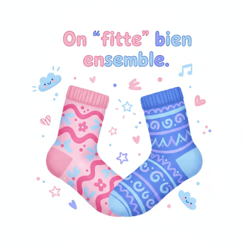 Digital Illustration of Matching Socks
