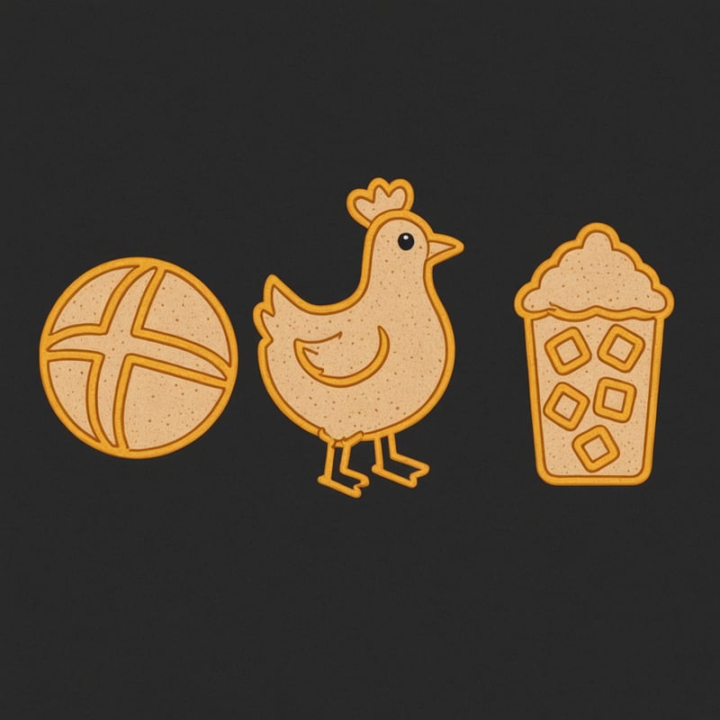 Minimalist Food and Farm Icons