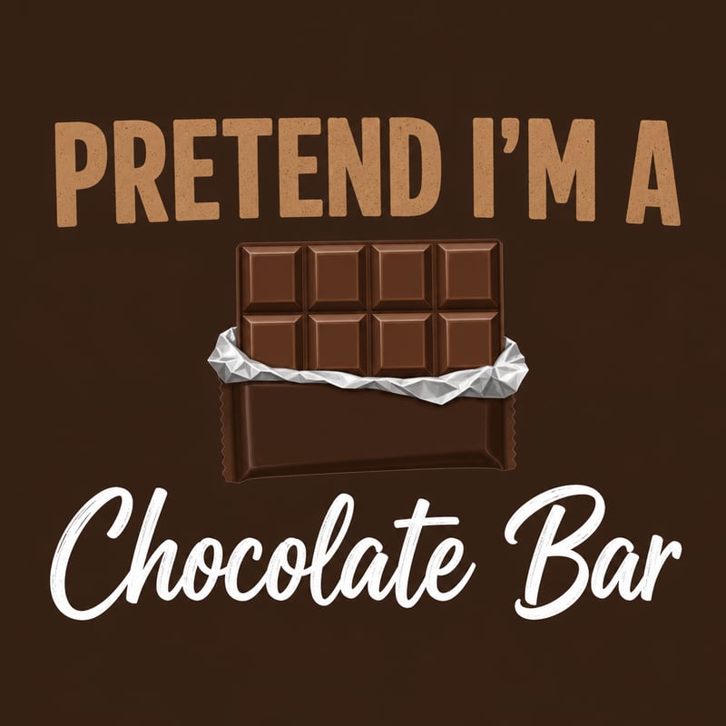 Pretend I'm a Chocolate Bar Design