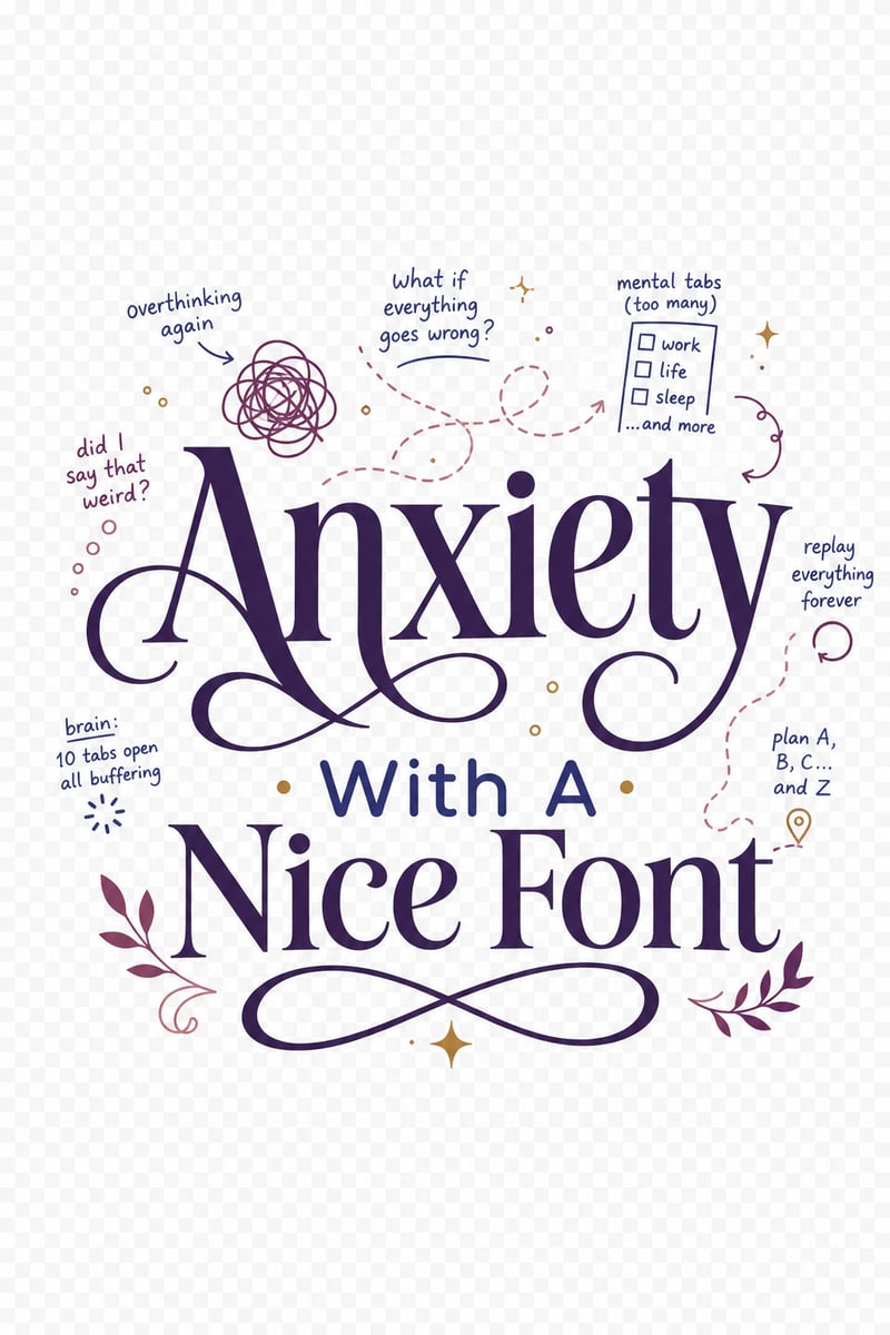 Light-Shirt Anxiety Typography Design