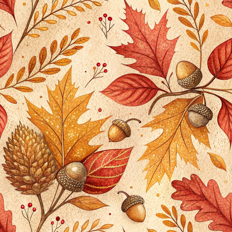 Warm Autumn Palette Art