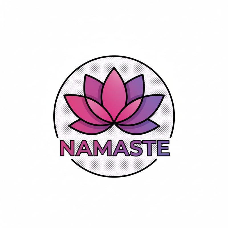 Minimalist Lotus Flower Logo