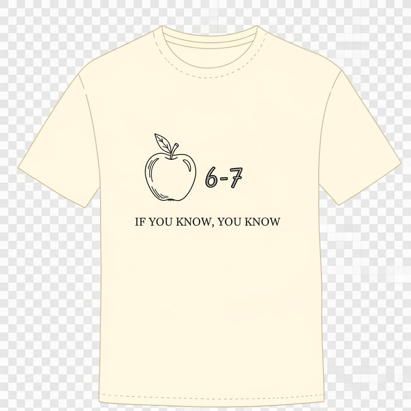 Minimalist Apple Line Art T-Shirt Design