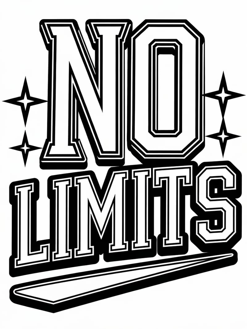 No Limits Text Design