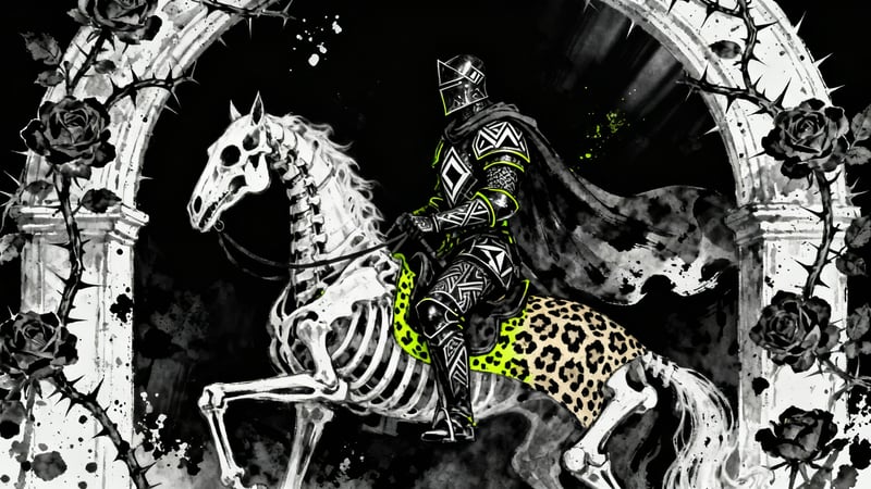 Gothic Spectral Knight Illustration