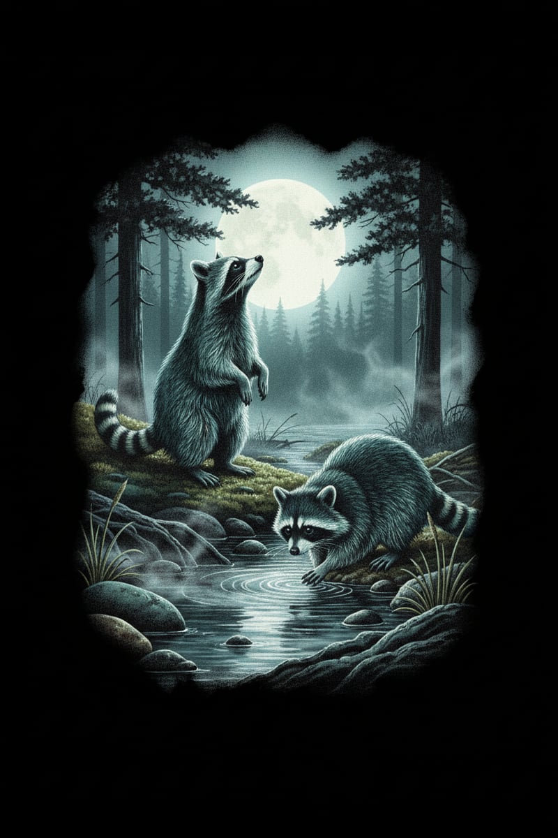 Vintage 1990s Airbrush Wildlife Art