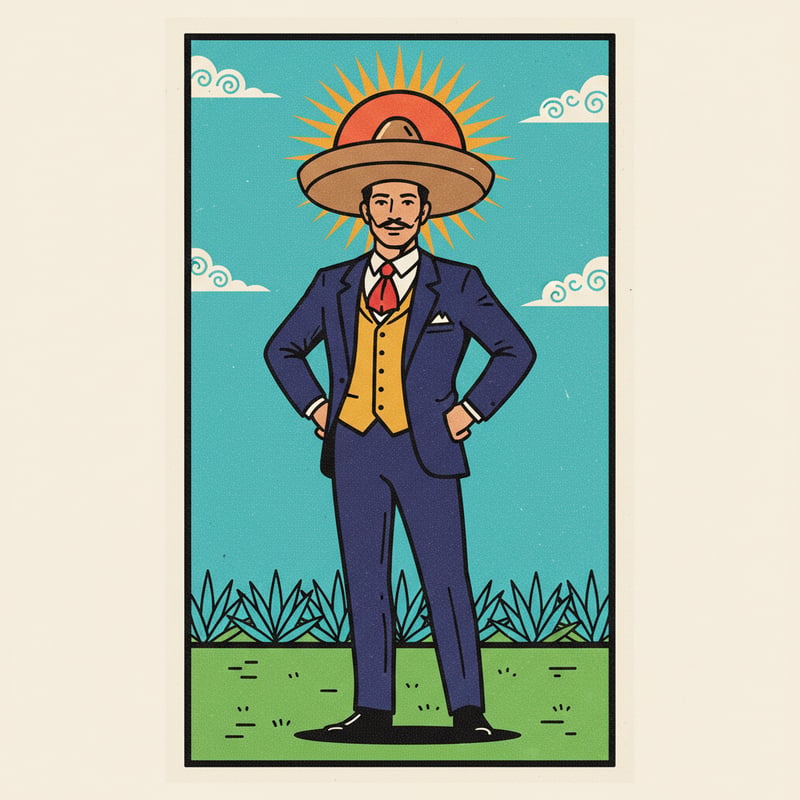 Traditional Mexican Lotería Illustration