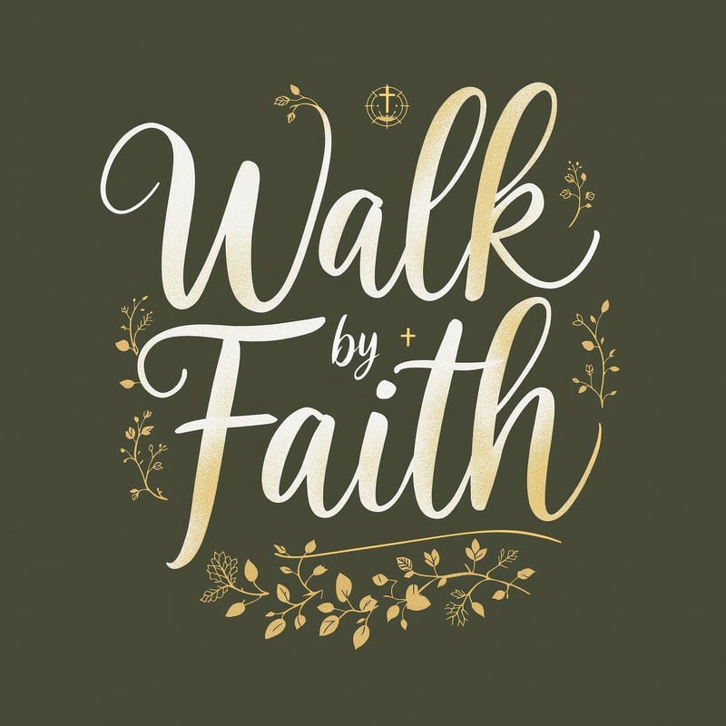 Elegant Walk by Faith T-Shirt Design