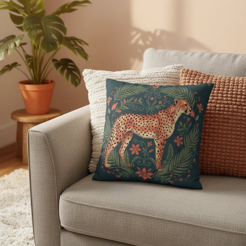 Cozy Indoor Cushion Mockup Design