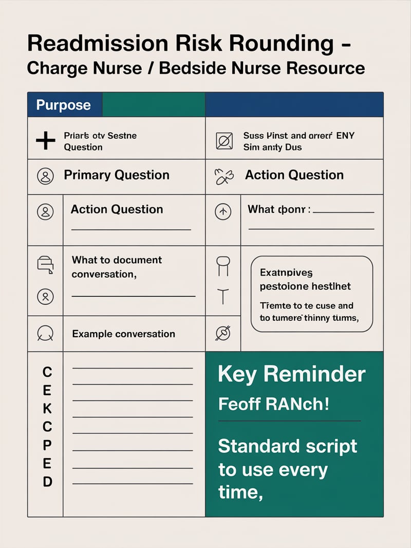 Nurse Readmission Risk Reference Sheet