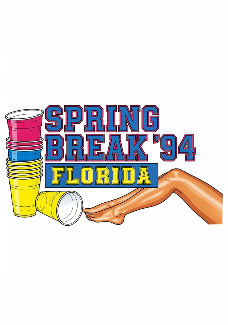 Mid-90s Spring Break Florida Graphic
