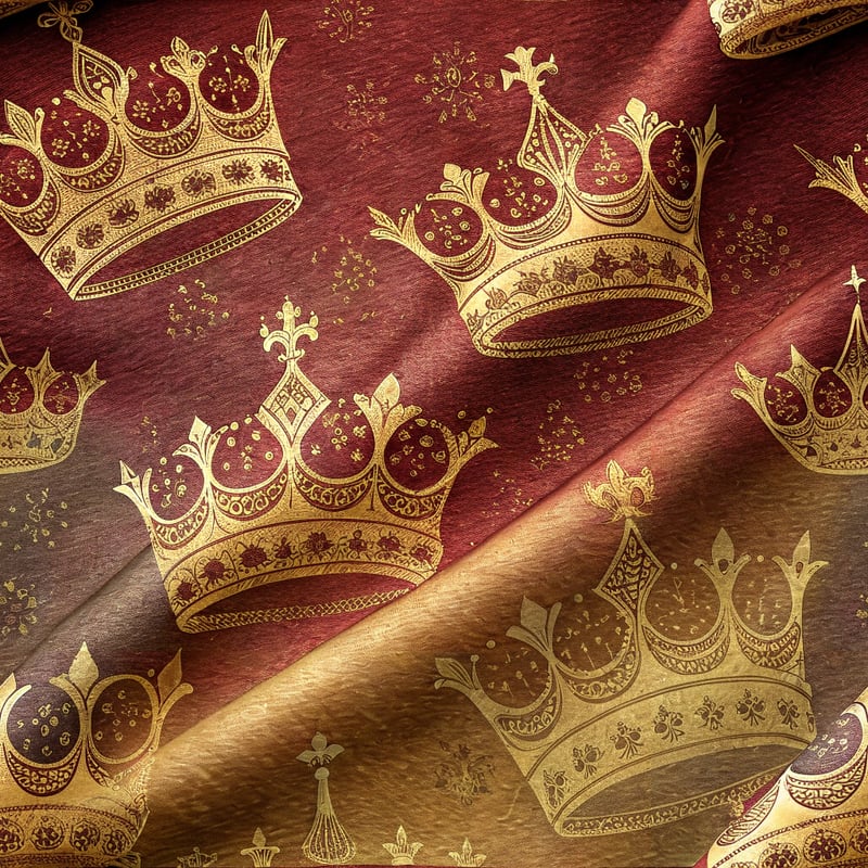 Seamless Ombre Crown Pattern
