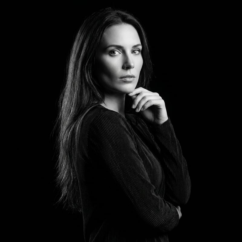 Black and White Dramatic Portrait