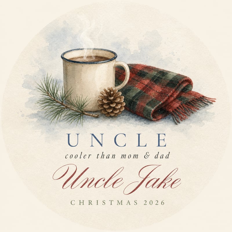 Uncle Christmas Ornament 2026