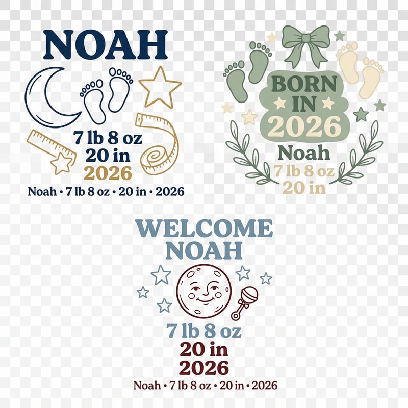 Baby Birth Stats Production Sheet