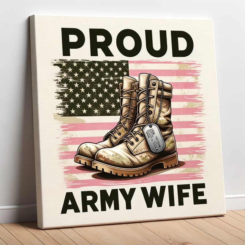 Proud Army Wife Military Design