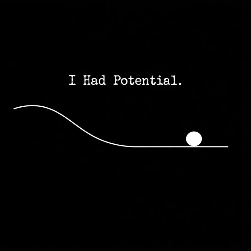 Minimalist Single-Line White Illustration