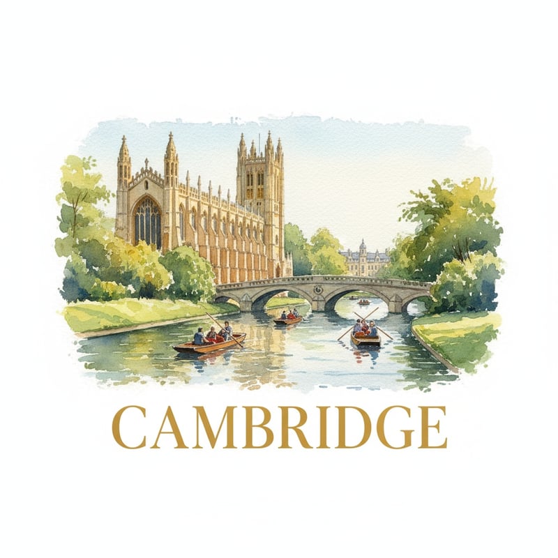 Watercolor of King's College Chapel
