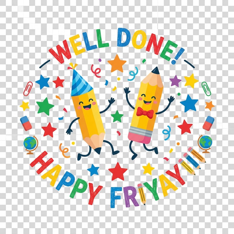 WELL DONE! — HAPPY FRIYAY!!! Graphic