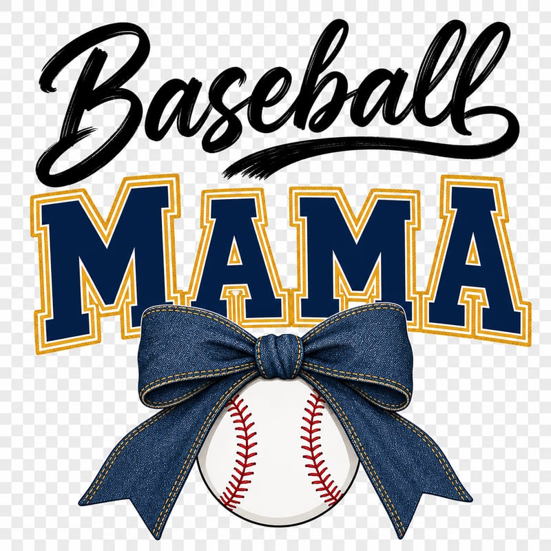 Baseball Mama Graphic Tee Design