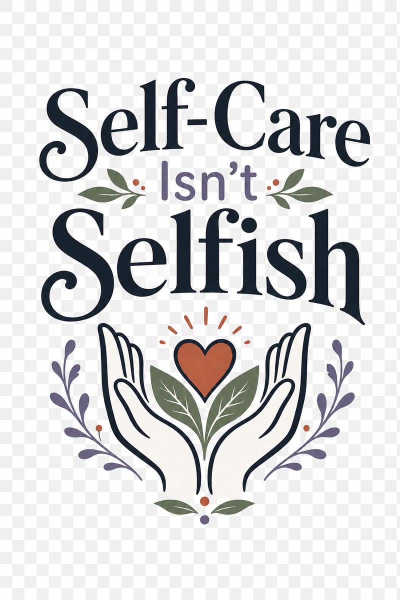 Self-Care Light Shirt Vector Design