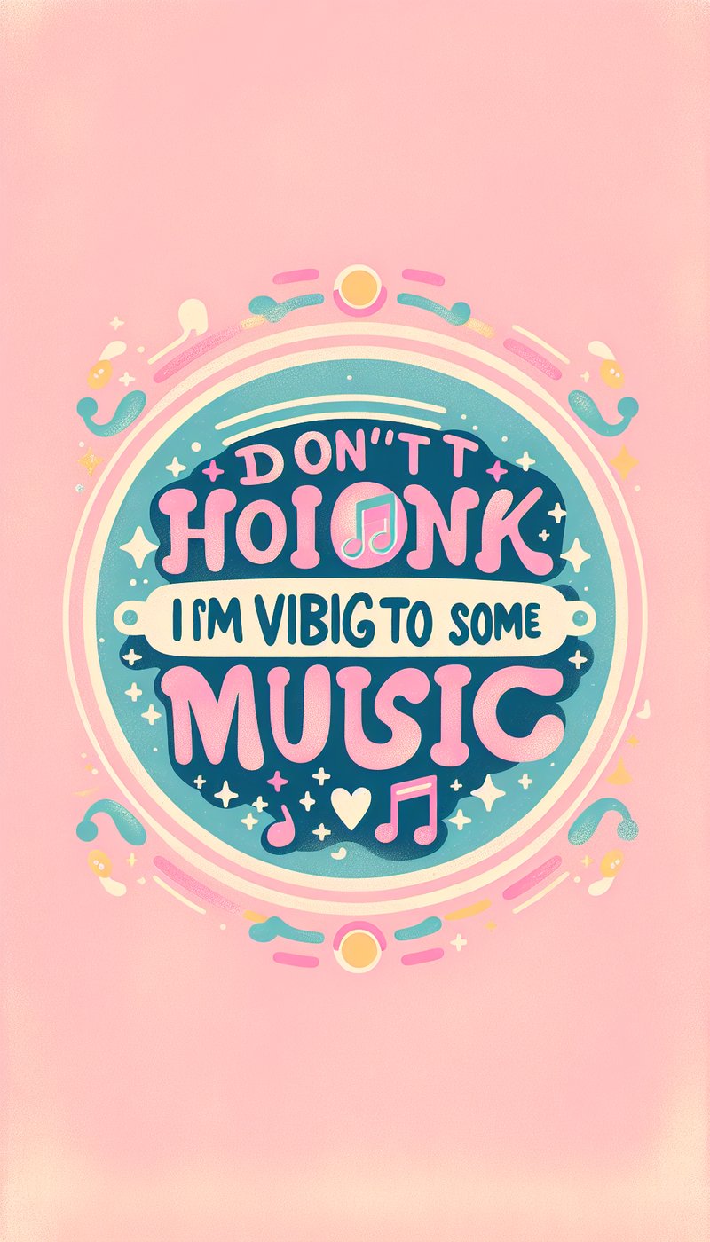 Don't Honk I'm Vibing Design