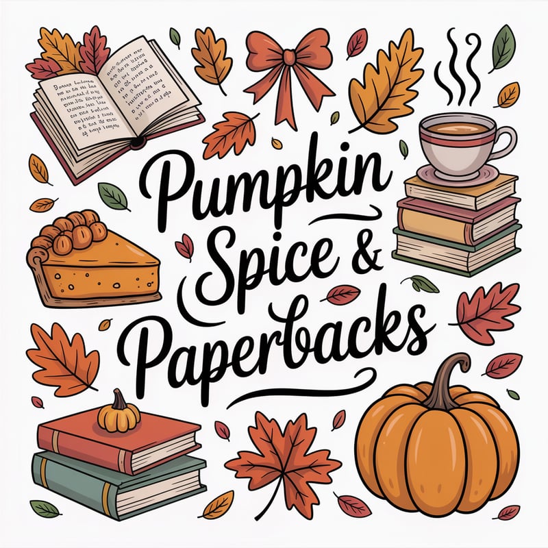 Burnt Orange Autumn Doodle Collage