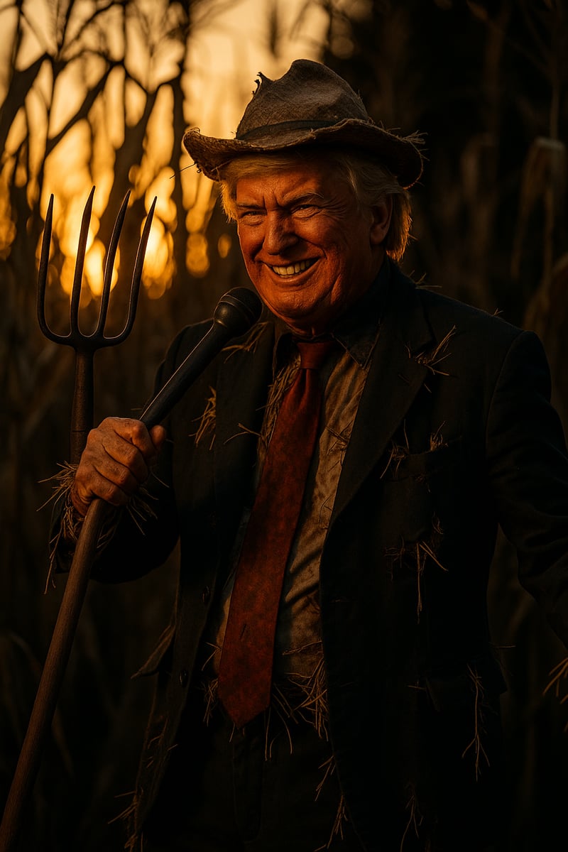 Donald Trump as Scarecrow Politician