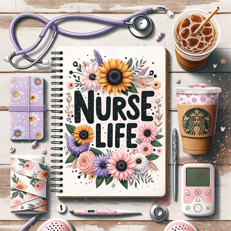 Nurse Life Hand-Lettered Design