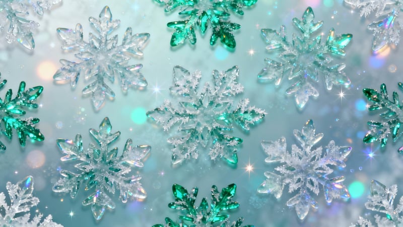 Winter Snowflake Seamless Pattern