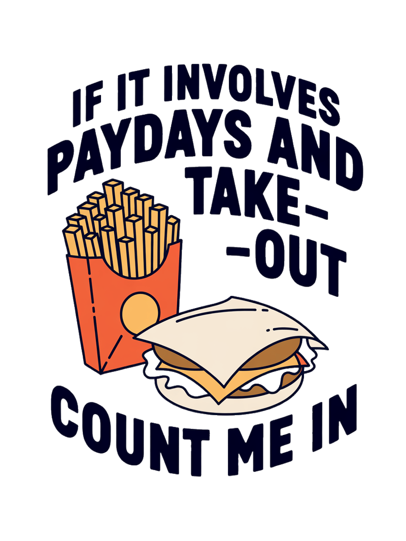 Paydays and Takeout T-shirt Design