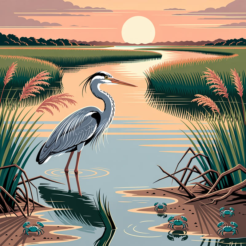 West Florida Coastal Marsh Tumbler Wrap