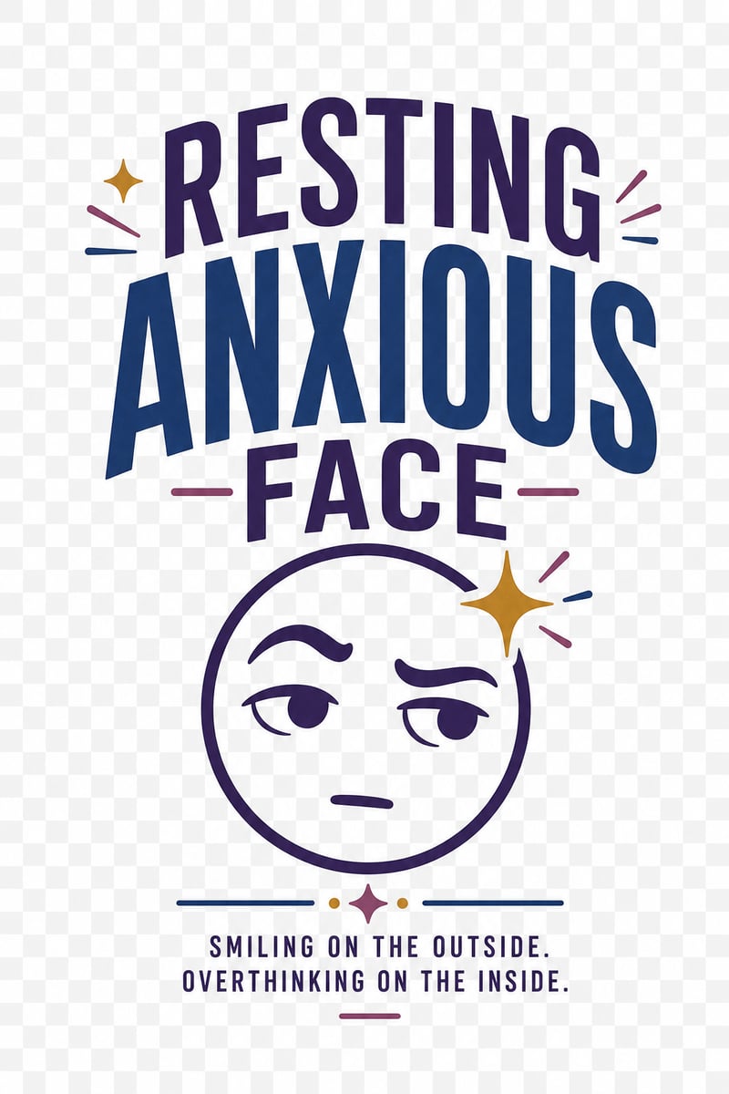 Resting Anxious Face Light T-Shirt Design