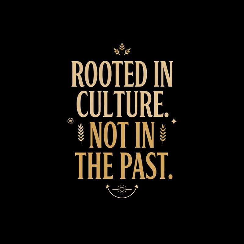 Rooted in Culture Minimal Typography