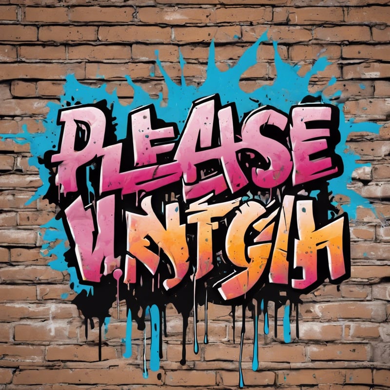 Grunge T-Shirt Design with Graffiti Text