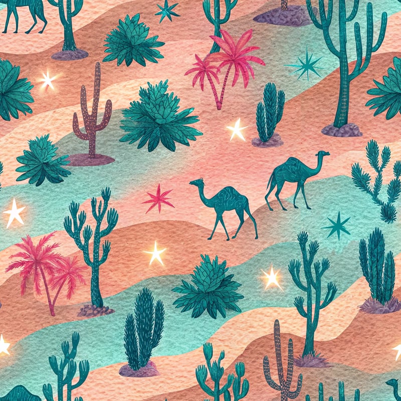 Neon Desert Camouflage Pattern