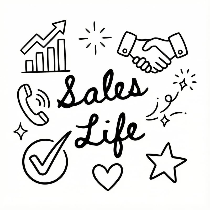 Sales Life Monoline Doodle