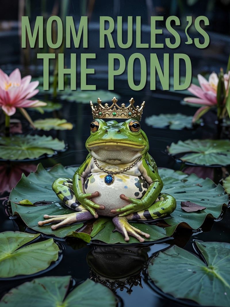 Frog Queen on Lily Throne