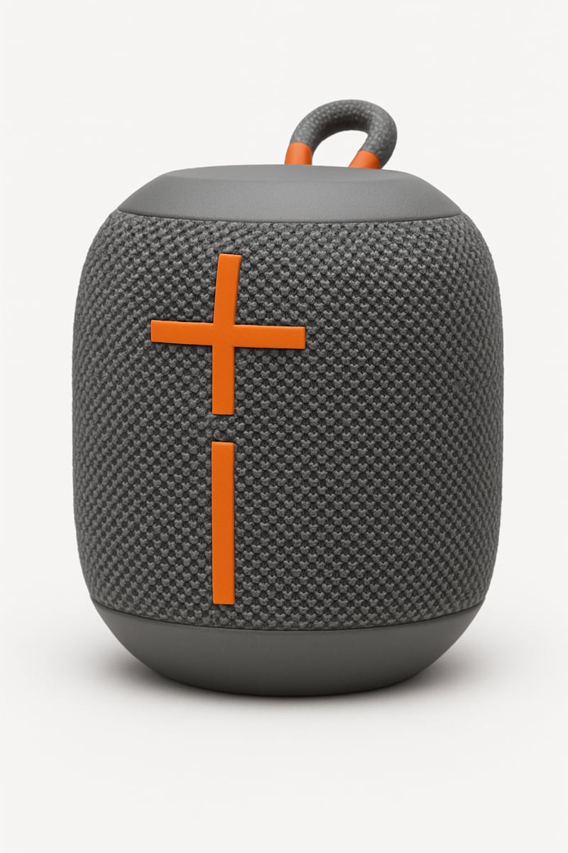 Gray Portable Bluetooth Speaker
