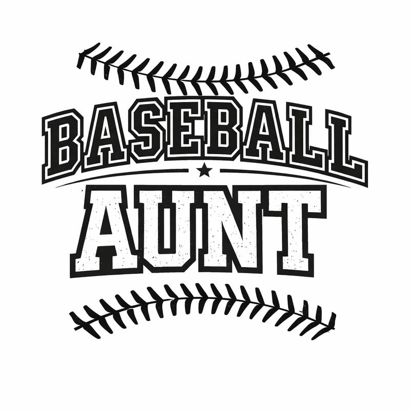 Classic Baseball Aunt Fan Graphic
