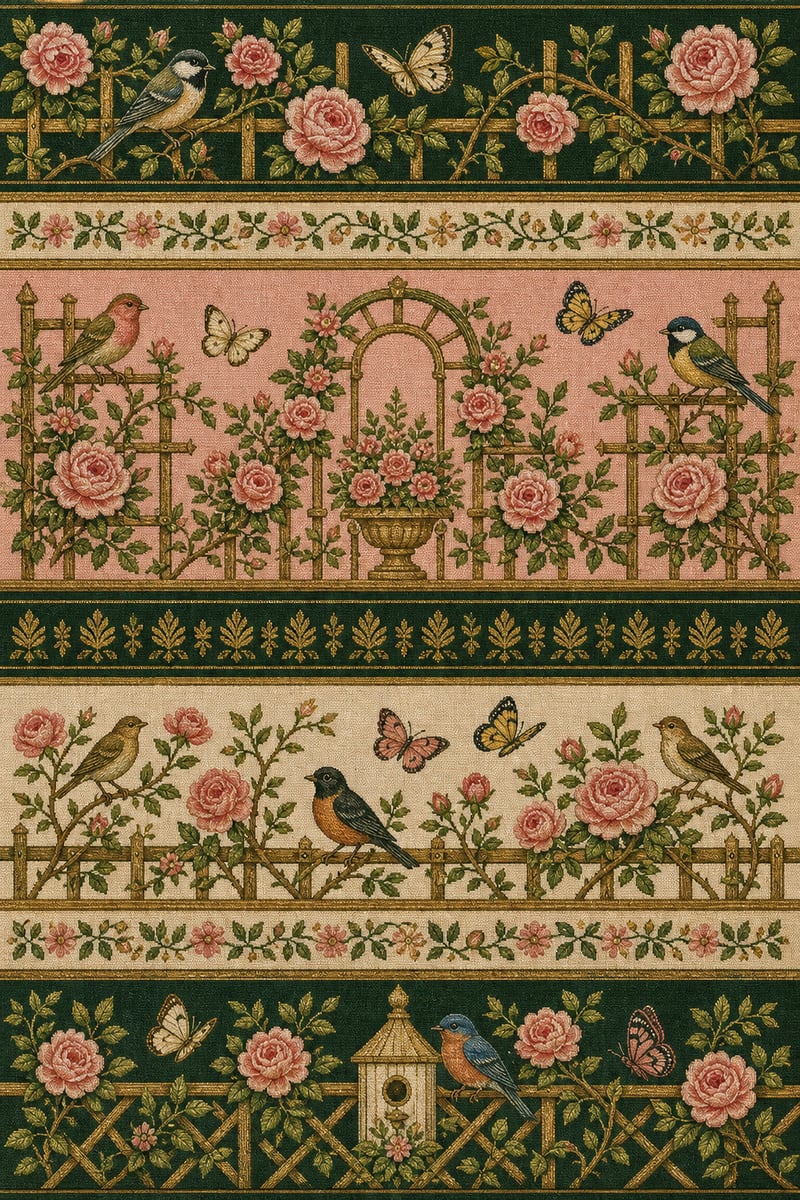 Woven Texture Garden Trellis Design