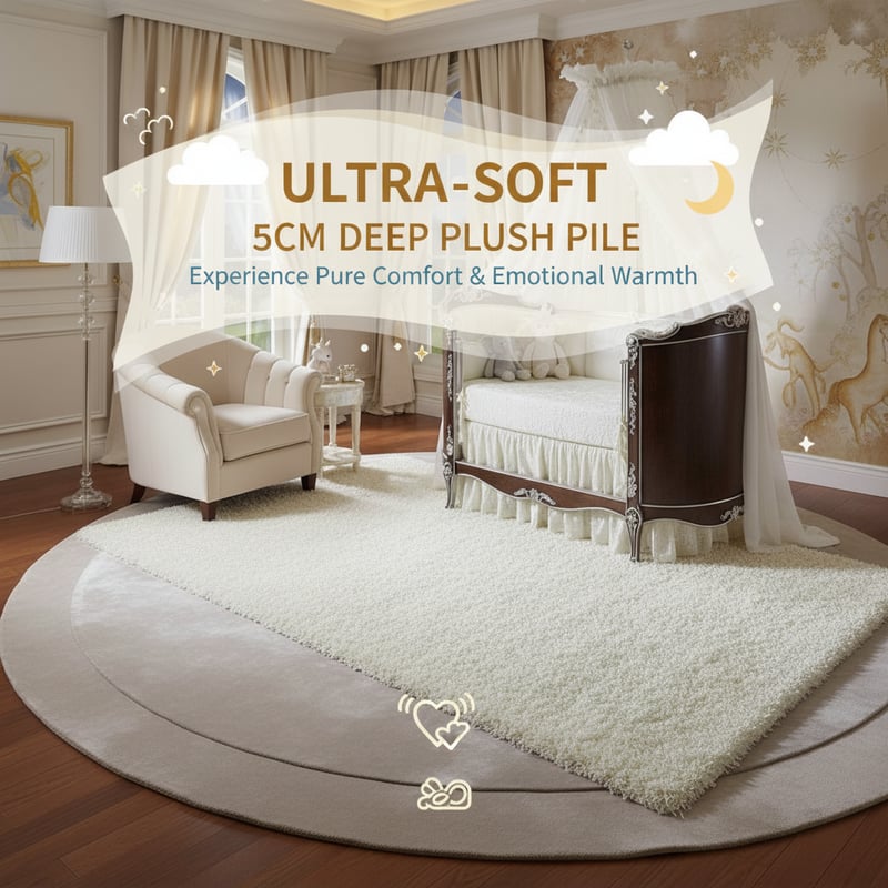 Ultra-Soft Plush Rug Infographic