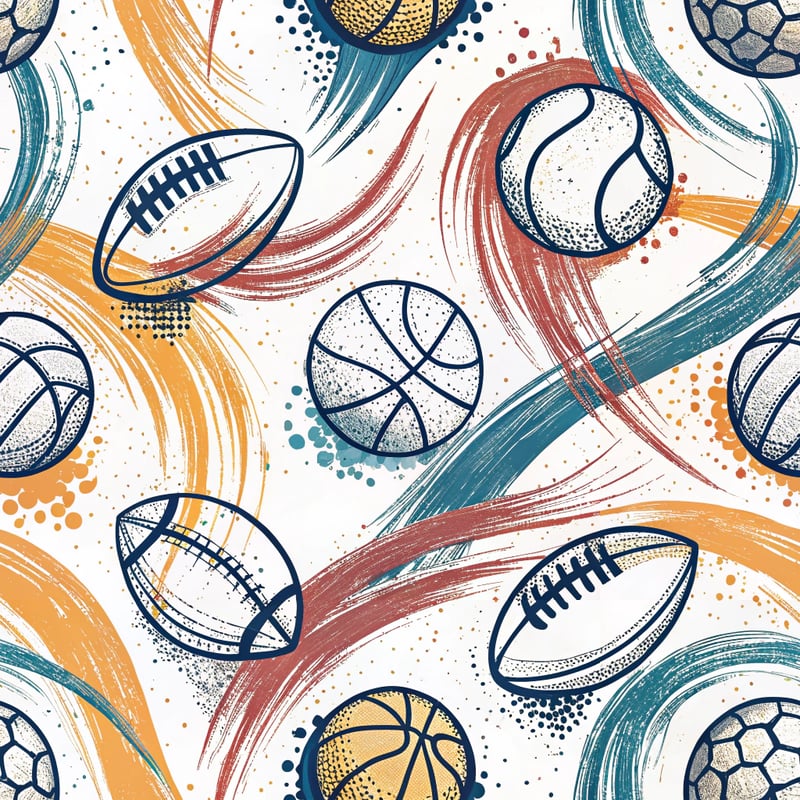 Abstract Sports Ball Pattern